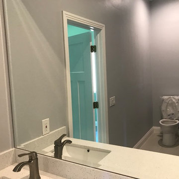 Bathroom Remodel with Blue Accent Tile
