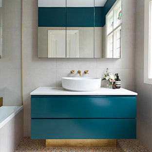 Badezimmer mit Terrazzo-Boden Ideen, Design & Bilder - Oktober 2020