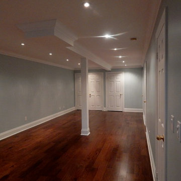 Basement Reno with Full Underpin, 8' Ceilings and Partial Flush Beam