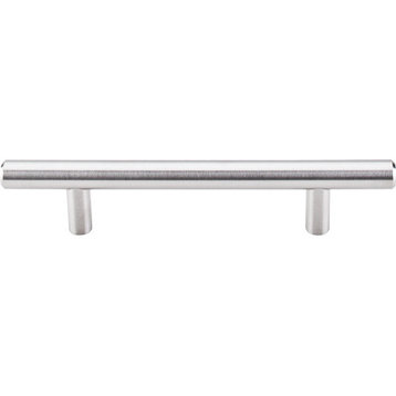 Top Knobs  -  Solid Bar Pull 3 3/4" (c-c) - Brushed Stainless Steel