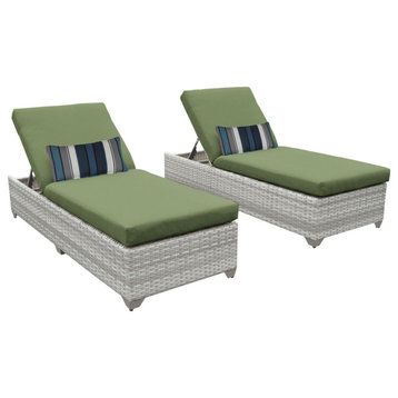 Fairmont Chaise Set of 2 Outdoor Wicker Patio Furniture