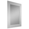 20" x 30" Rectangle Overlay Frameless Mirror with Polished Beveled Edges