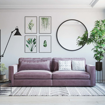 3D Furniture Rendering for Sofa in a Roomset