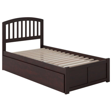 Richmond Twin Extra Long Bed, Footboard and Twin Extra Long Trundle, Espresso