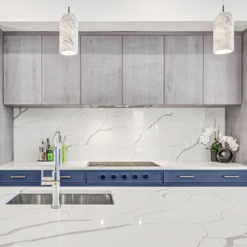 Euro Sawn Oak Contemporary Kitchen
