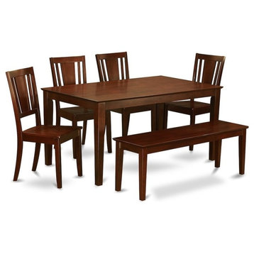6, -Piece Kitchen Table With Bench, Table And 4 Kitchen Chairs And Bench