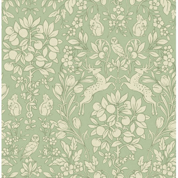 Richmond Sage Floral Wallpaper Bolt