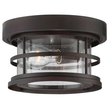 Savoy House Barrett 10" Outdoor Ceiling Light, English Bronze