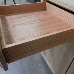 Solid Oak Dovetail Drawer Box - Wine And Bar Cabinets