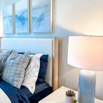 Guest Bedroom Redesign | Modern Textured Coastal Retreat