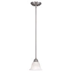 Livex Lighting - Essex Mini Pendant, Brushed Nickel - Bring a refined lighting style to your kitchen area with this Essex collection mini pendant.