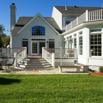 Enjoying the Outdoors from the Inside of a Sunroom, Open Balcony, Deck or Patio