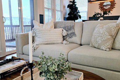 Transitional living room photo in Other