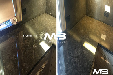 Marble Vanity Top Restoration in Manhattan, NY.