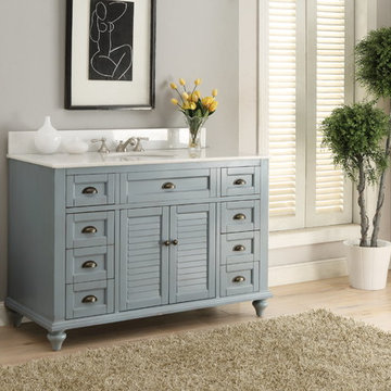 Glennville Vanity, Light Blue, 49"