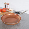 Classic Cuisine 12" Double Layer Non-Stick Frying Pan, Copper Colored Finish