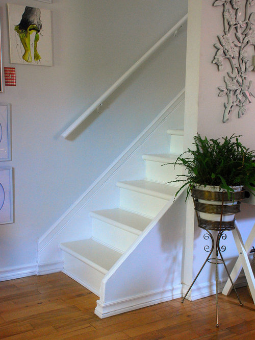 White Painted Stairs Ideas, Pictures, Remodel and Decor