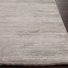 Solids/ Handloom Solid Pattern Wool/ Art Silk Gray/ Area Rug, Gray/, 5' X 8'