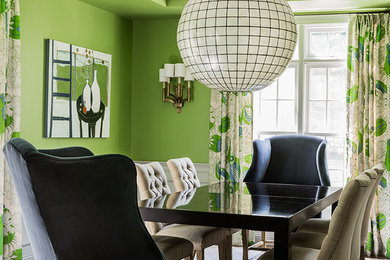 Inspiration for an eclectic dining room in Boston.