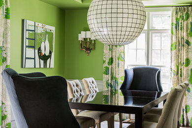 Eclectic dining room photo in Boston