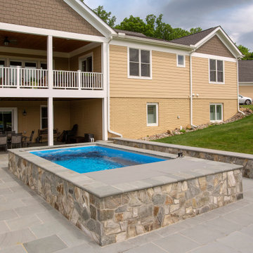 Middleburg, Virginia - Stone Patio with Endless Pool