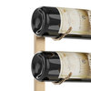 W Series Wine Rack 8 Wall Mounted Bottle Storage Kit, Golden Bronze, 24 Bottles (Single Deep)