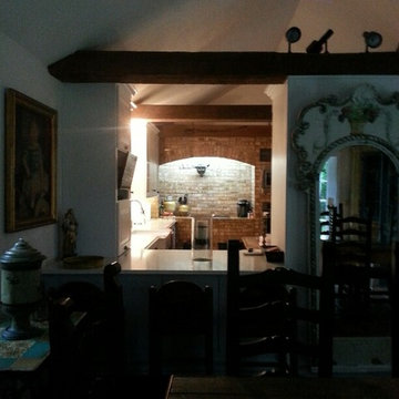 White Kitchen with Antiques
