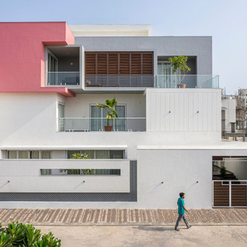 Pink cube House
