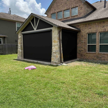 Stone Patio w/ Gable