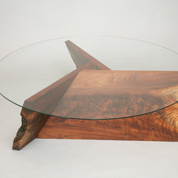 Walnut and Glass Table - Products