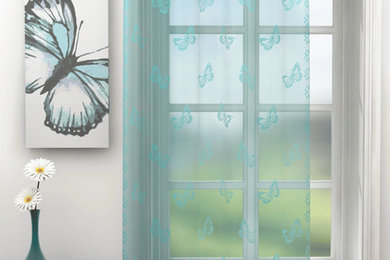Butterfly panel - teal