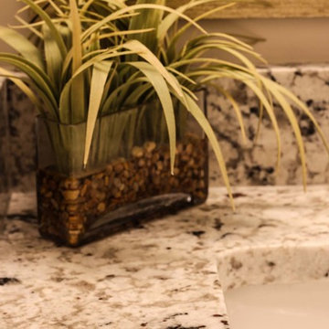 White Ice Quartzite Bathroom Countertops
