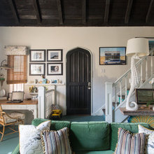 green sofas
