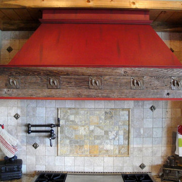 Banner Elk // Red Rustic Range Hood