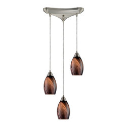 Elk Lighting - Formations 3-Light Satin Nickel Pendant - Pendant Lighting