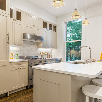 White and Beige Kitchen