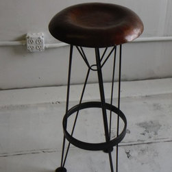 Hammered steel bar stool - Products