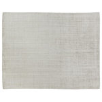 Exquisite Rugs - Robin Handmade Hand Loomed Wool and Bamboo Silk Light Beige Area Rug, 12'x15' - The perfect foundation to any room - the Robin rug features rich, saturated color and ribbed texture. Made using soft wool and luxurious bamboo silk, this rug will complement any design aesthetic rather than competing with it.