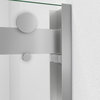 Essence-H 56-60" W x 76" H Semi-Frameless Bypass Shower Door, Brushed Nickel