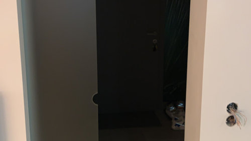 Schiebetür verdeckte Schiene (in Decke)