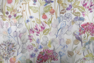 Lythmore Hedgerow Floral Curtain Fabric – Cream