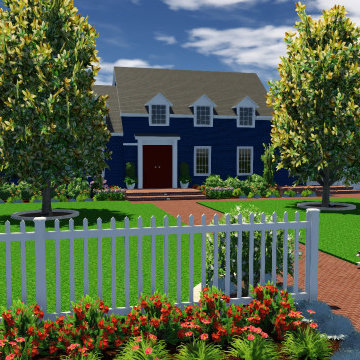 Colonia Revival Traditional Garden Theme