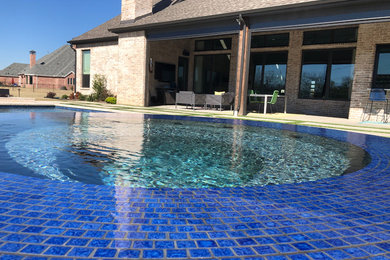 Example of a minimalist pool design in Dallas