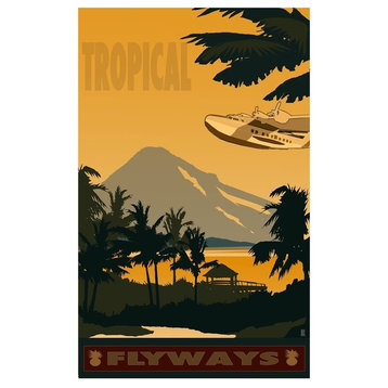 Mike Rangner Tropical Flyways Clipper Art Print, 12"x18"