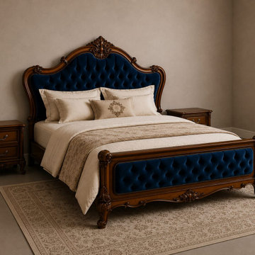 French Provincial Handcrafted bed | luxury bedroom furniture