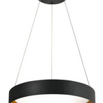 AFX Inc. - Reveal, LED Pendant, Black/Gold Finish - Features: