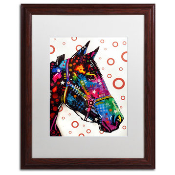 Dean Russo 'Horse' Framed Art, Wood Frame, 16"x20", White Matte