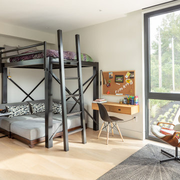 Modern Children's Bedroom with Loft Bed