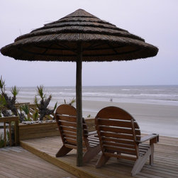 Natural Reed Thatch Umbrella - Outdoor seating - Outdoor Umbrellas