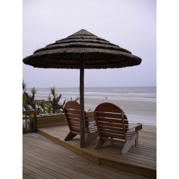 Natural Reed Thatch Umbrella - Outdoor seating